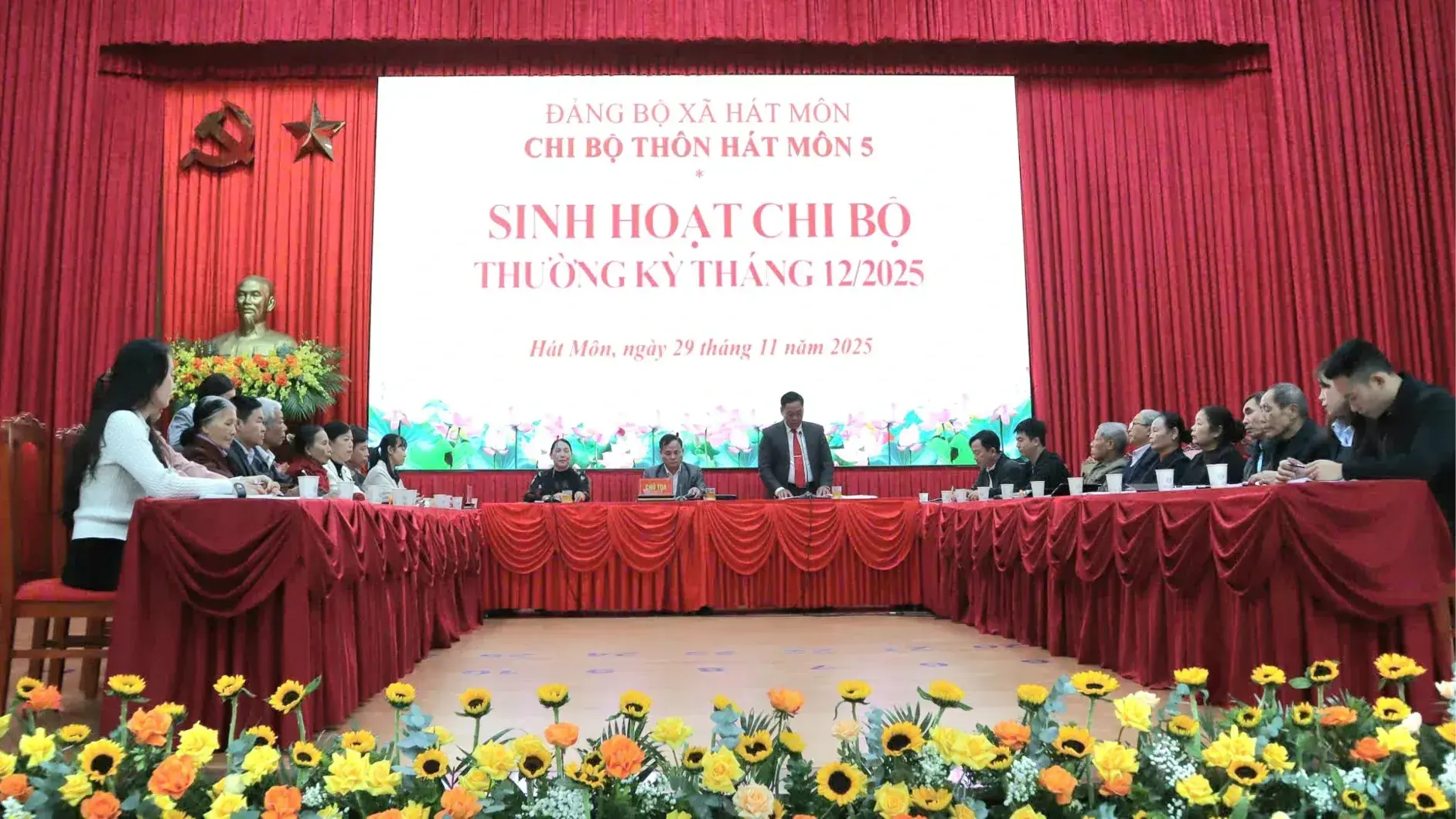 Xã Hát Môn nâng cao chất lượng sinh hoạt chi bộ 